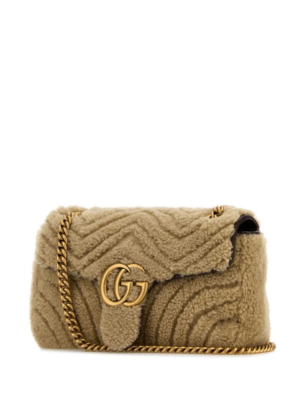 small shearling Marmont shoulder bag - 3