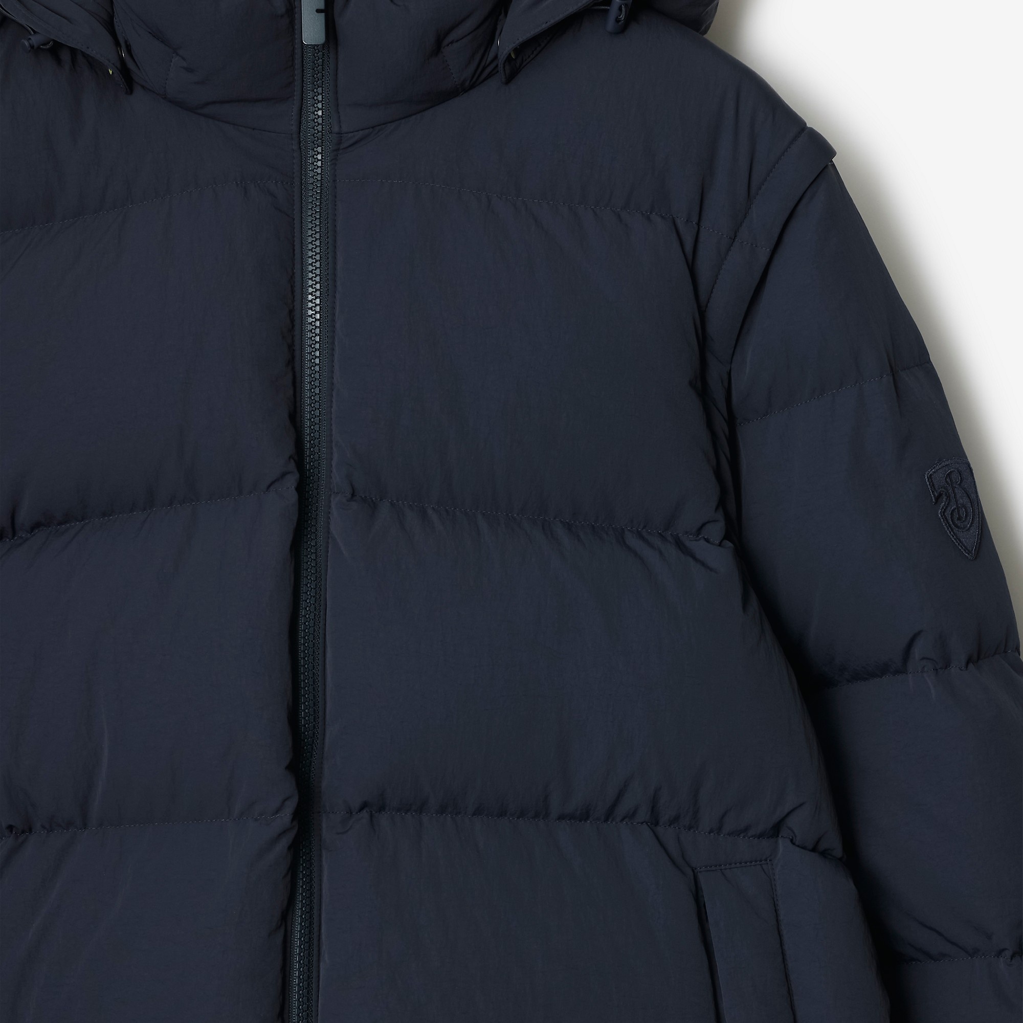 Detachable Sleeve Nylon Puffer Jacket - 7