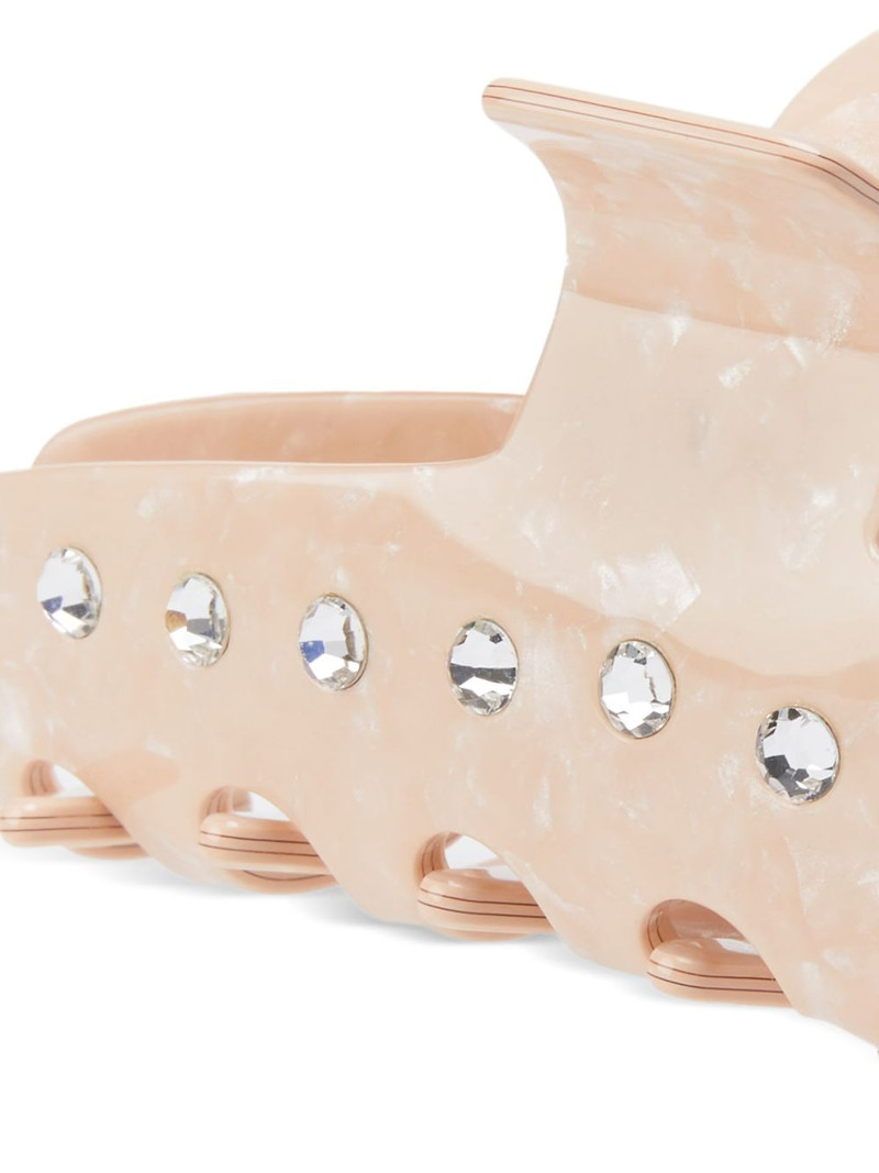 MAISON MICHEL crystal-embellished hair clip outlook