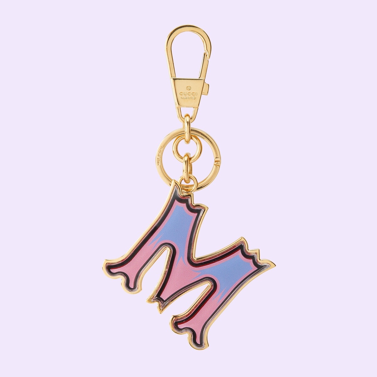 Letter M Plexiglas keychain - 1