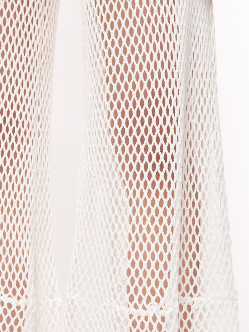 flared mesh trousers 5