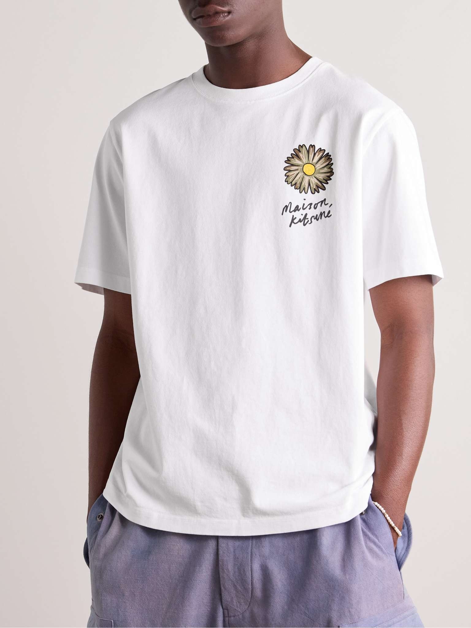 Floating Flowers Logo-Print Cotton-Jersey T-Shirt - 3