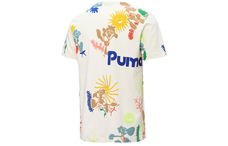 PUMA Adventure Planet All Over Print Tee 'White' 533487-65 - 2