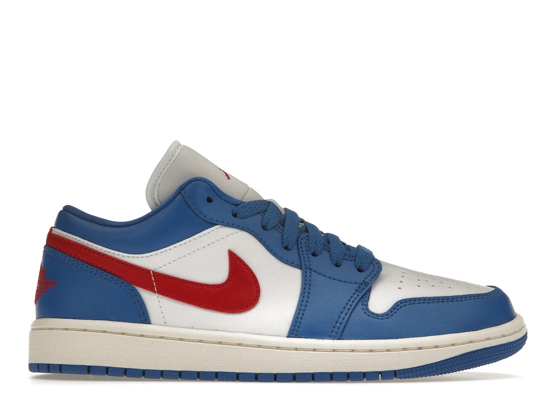 Jordan 1 Low Sport Blue Gym Red (Women's) - 1