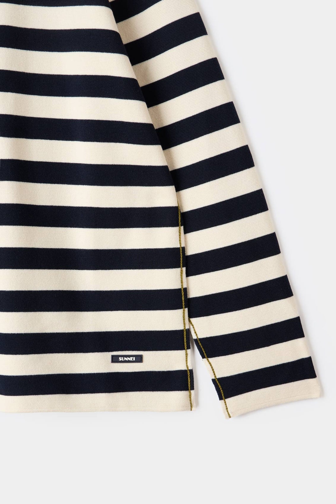 MAGLIAUNITA LONGSLEEVE T-SHIRT / cream & dark navy stripes - 9