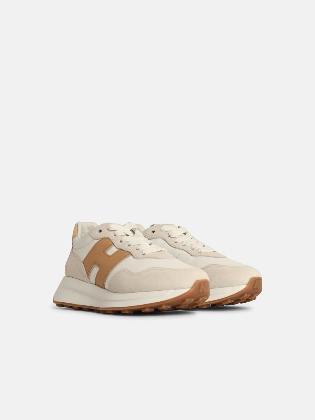'H641' WHITE LEATHER SNEAKERS - 2