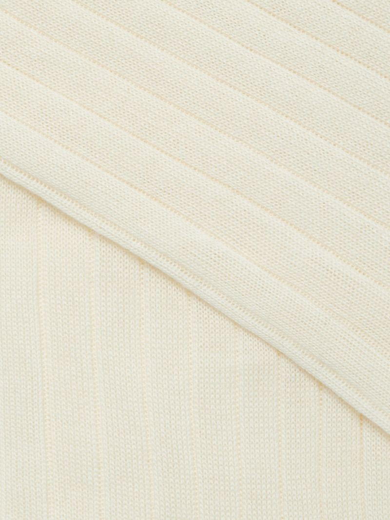 ZEGNA WHITE COTTON CASHMERE AND SILK SOCKS outlook