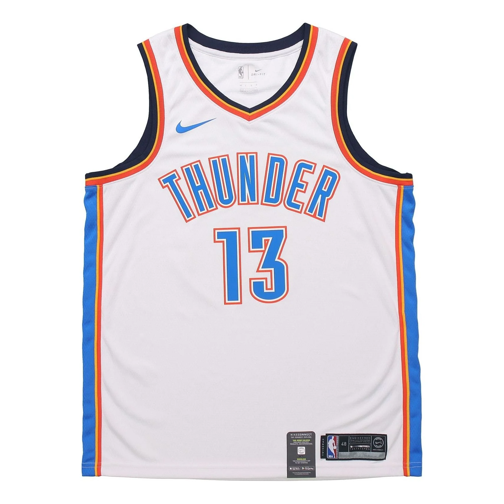 Nike Paul George Association Edition Swingman Oklahoma City Thunder White 864437-104 - 1