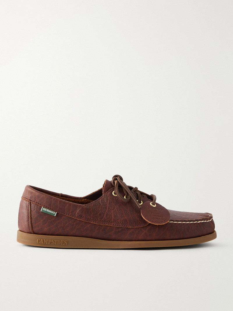Askook Momoth Full-Grained Leather Boat Shoes 1