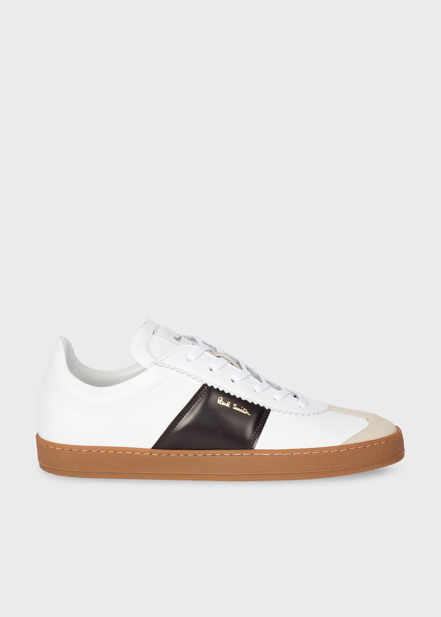 White Leather 'Foley' Trainers - 1
