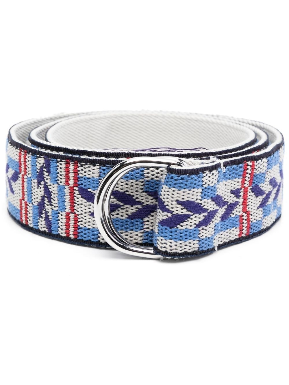 fringed jacquard belt - 1