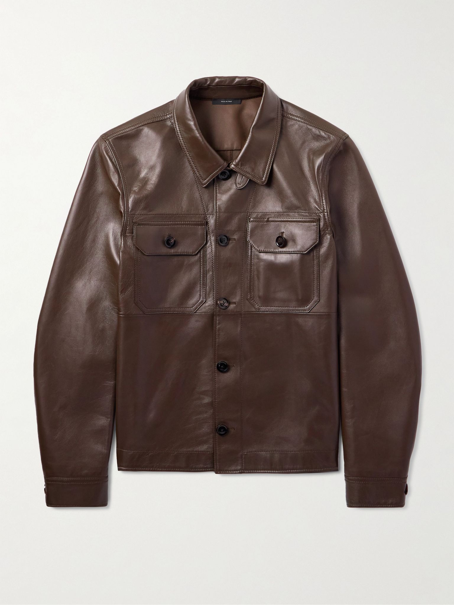 Leather Jacket Brown - 1