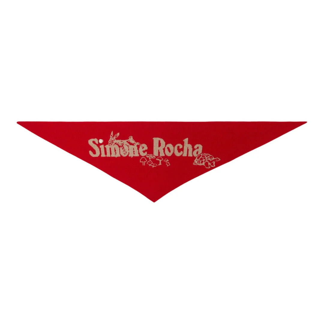 Graphic Logo Knit Neckerchief - 1