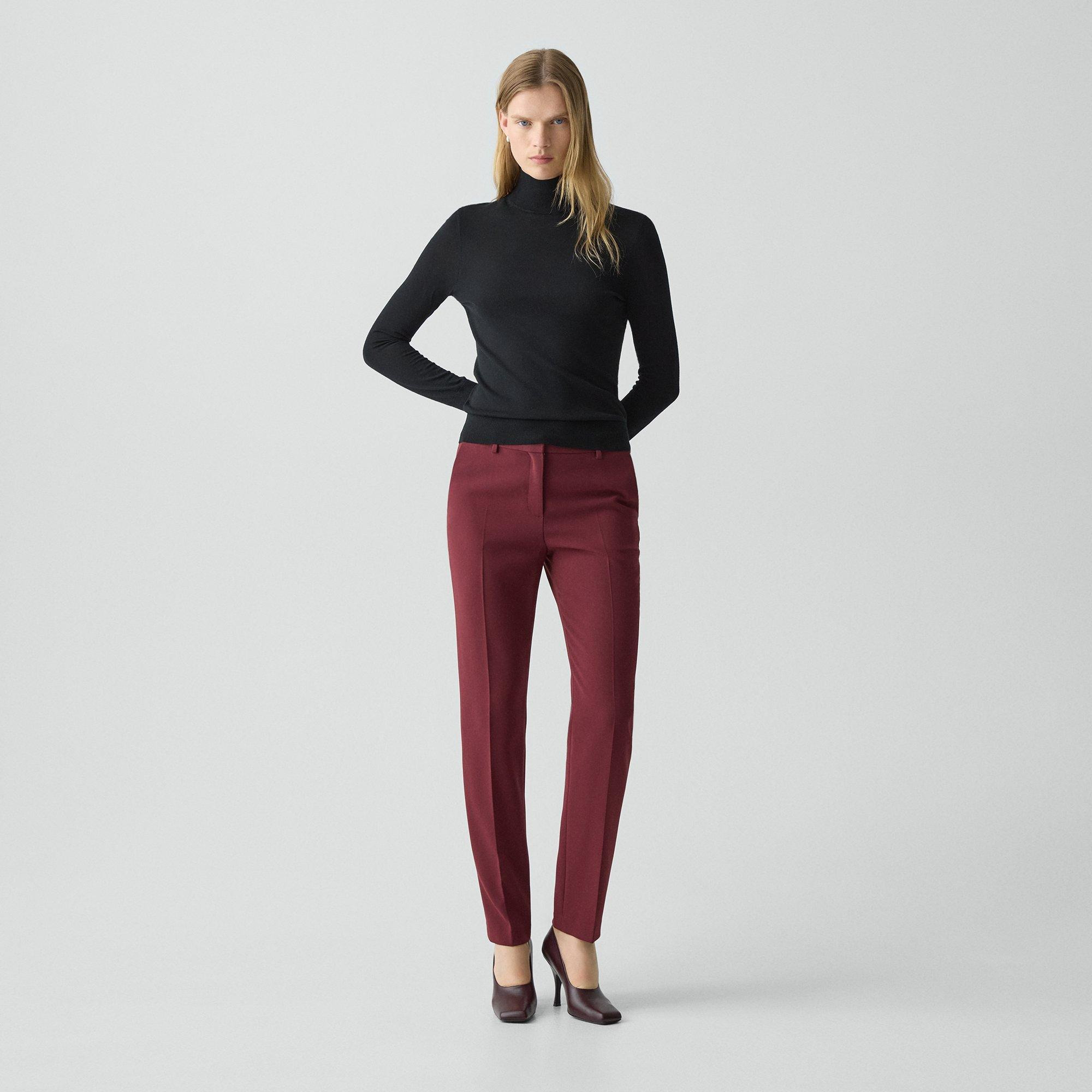 Treeca Full Length Pant in Admiral Crepe - 2