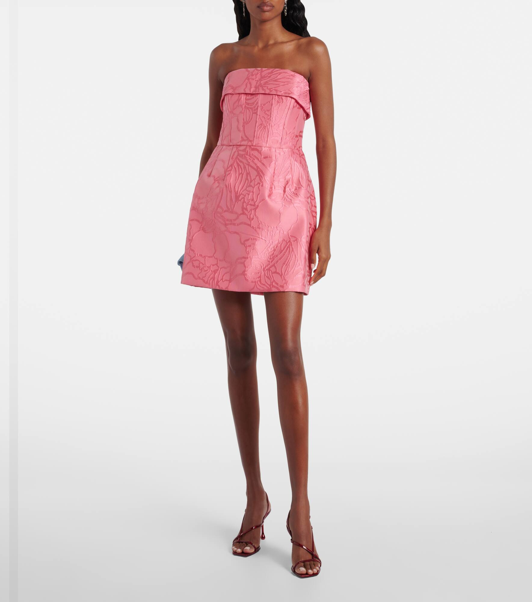 Petra strapless satin minidress - 2