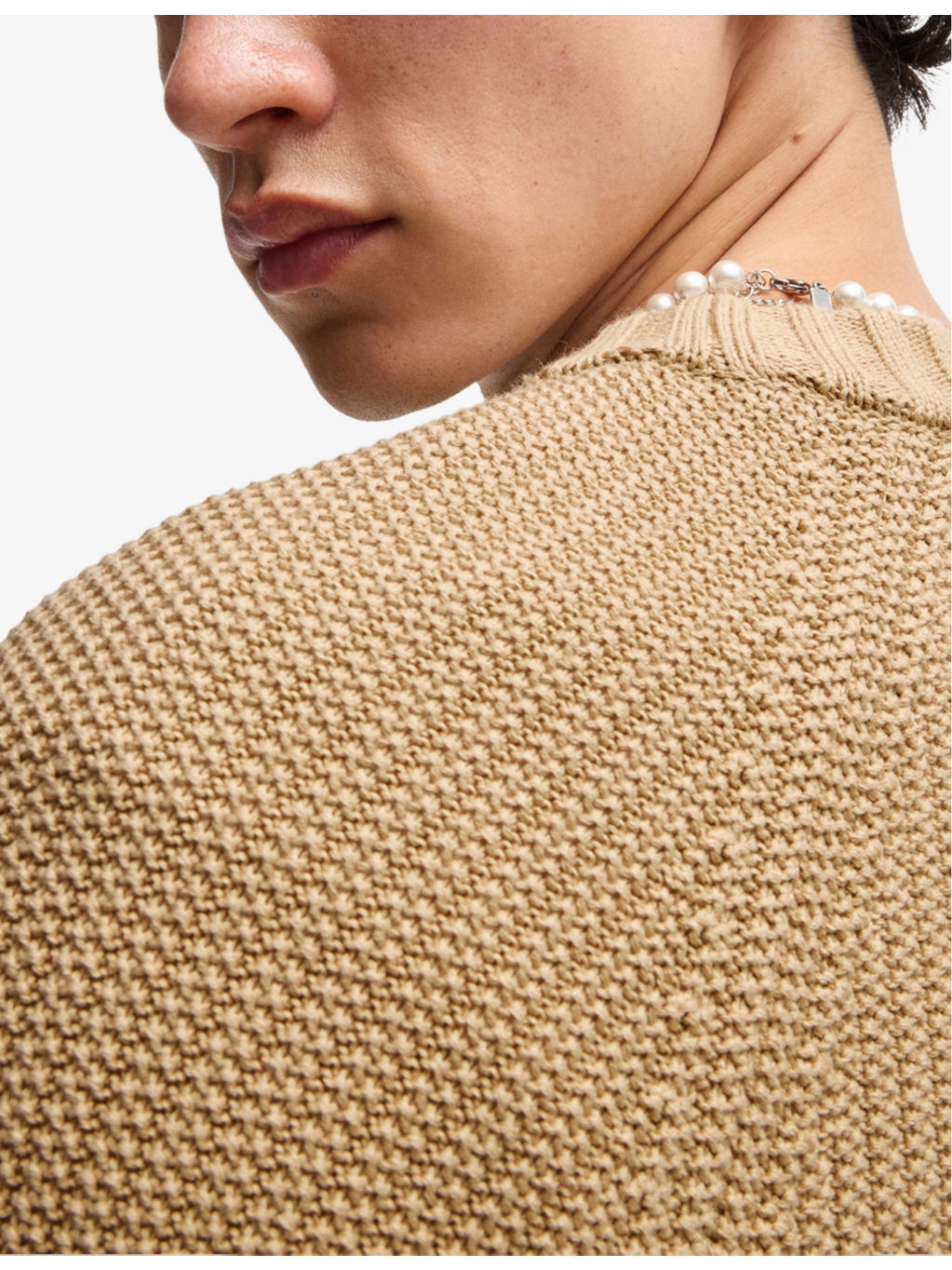 Happy HUGO logo-patch cotton-knit jumper - 5