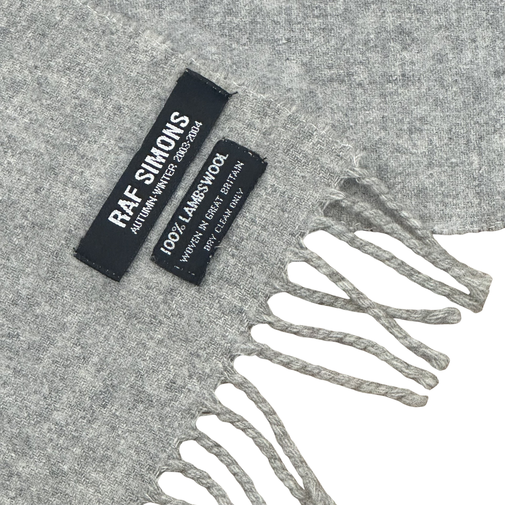 Final Blow - Raf Simons Lambs Wool Scarf AW03 - 2