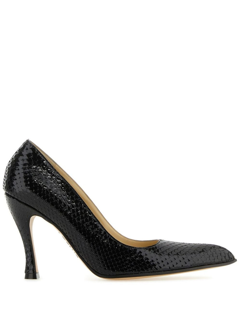 100mm leather pumps 1