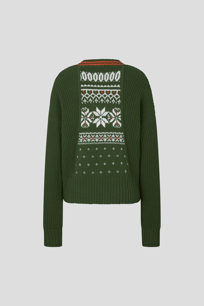 Jarla Knitted pullover in Green - 5