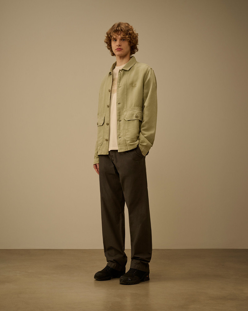 C.P. Company Broken Twill Button Overshirt outlook