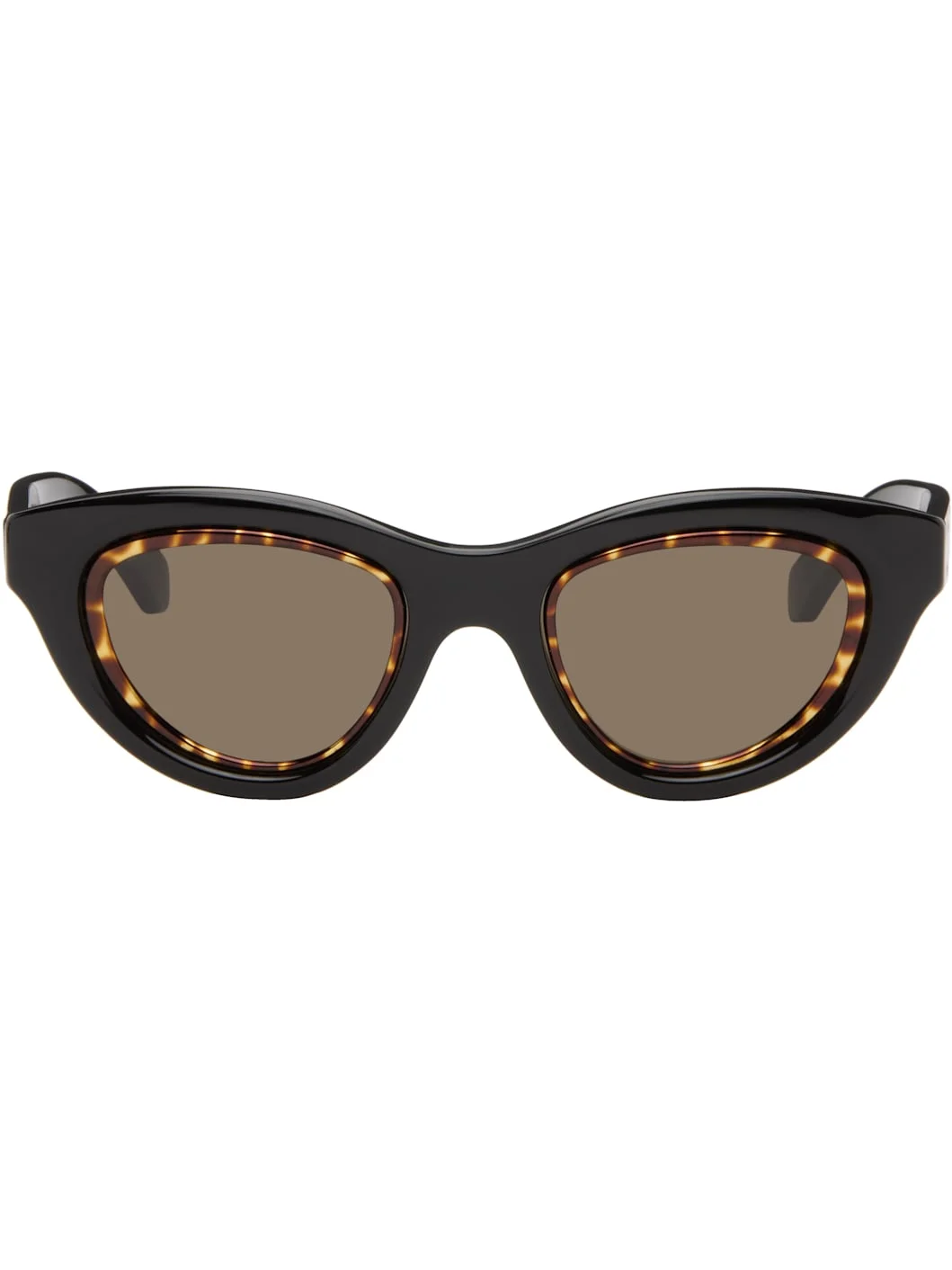 Black Mini Anagram Cat-eye Sunglasses - 1