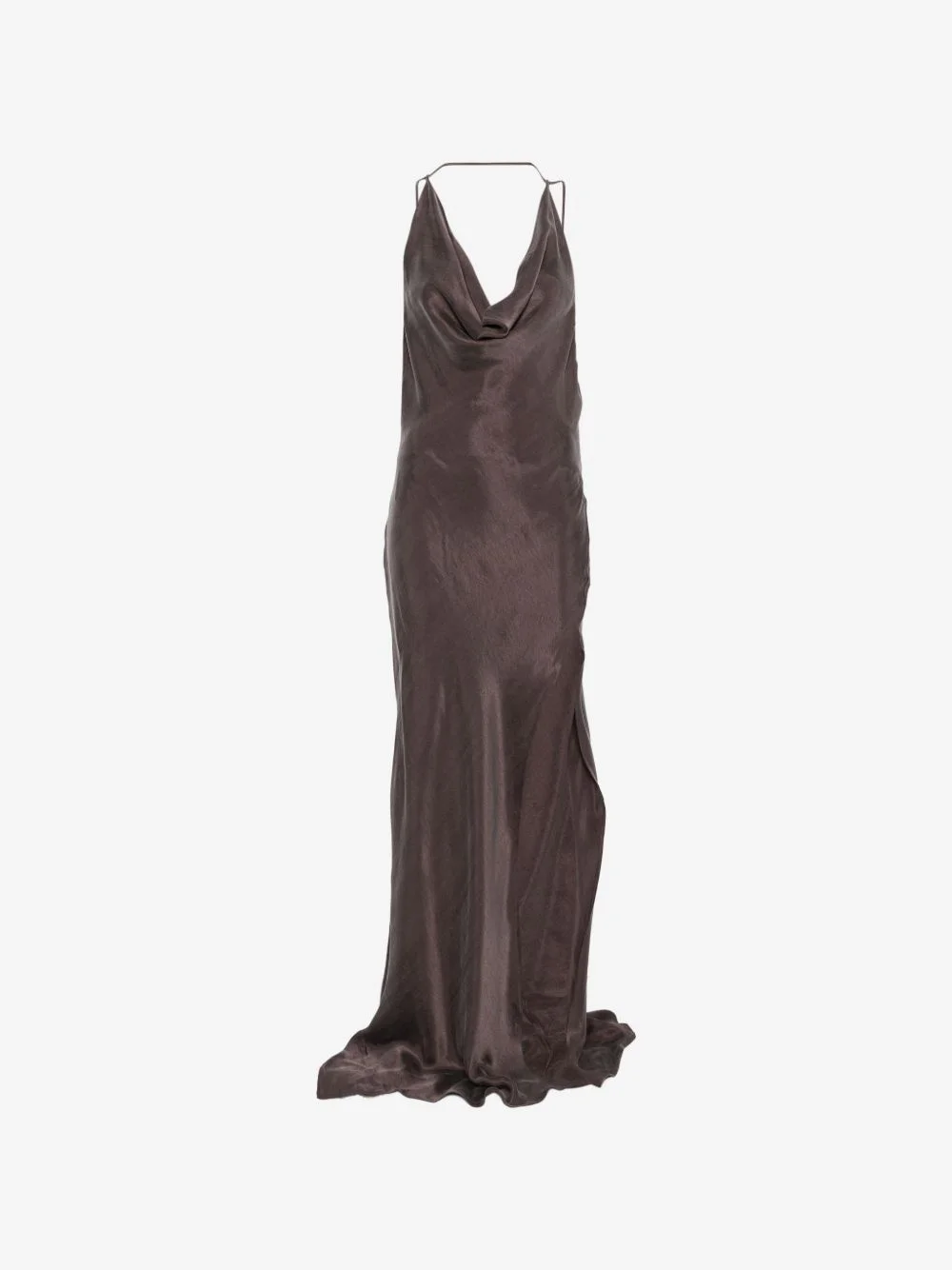 cowl-neck backless maxi dress - 1