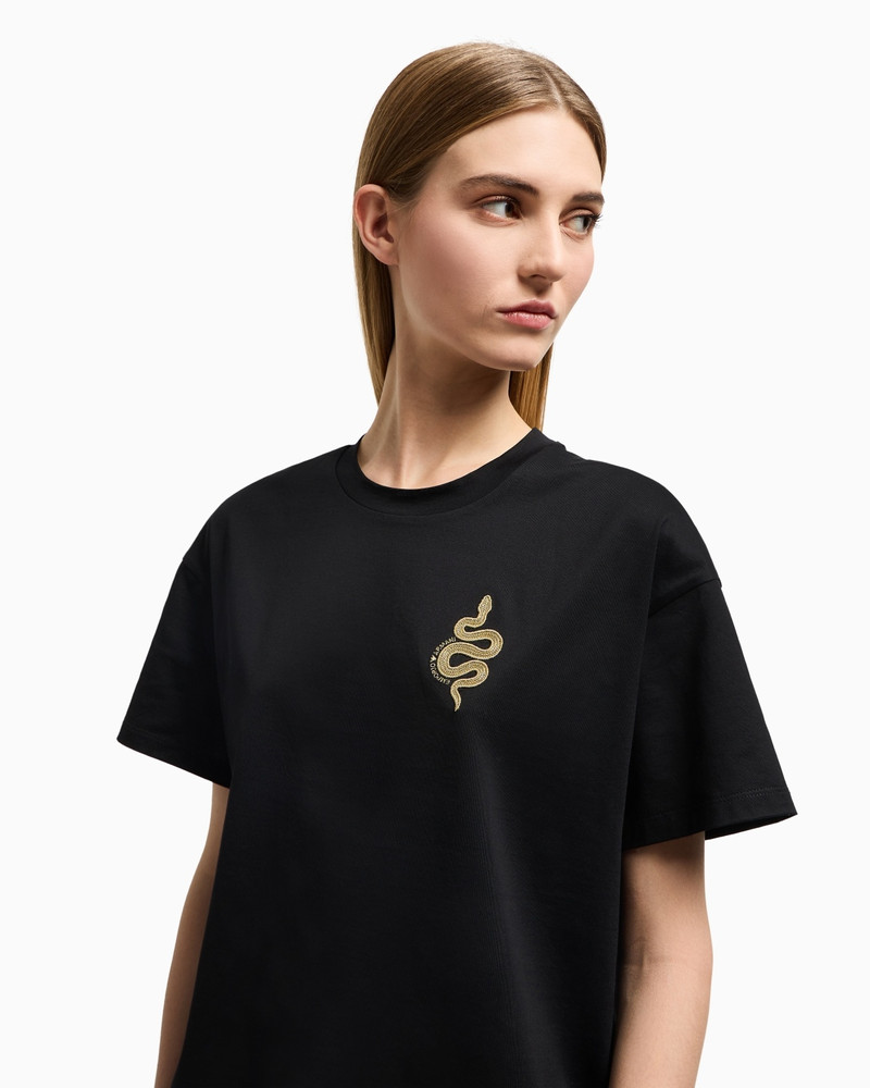 MERCERISED JERSEY BOXY T-SHIRT WITH LUNAR NEW YEAR EMBROIDERY 5