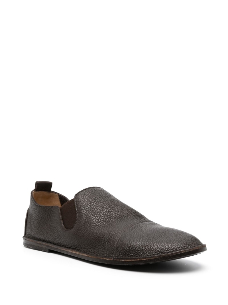 slip-on leather loafers - 4