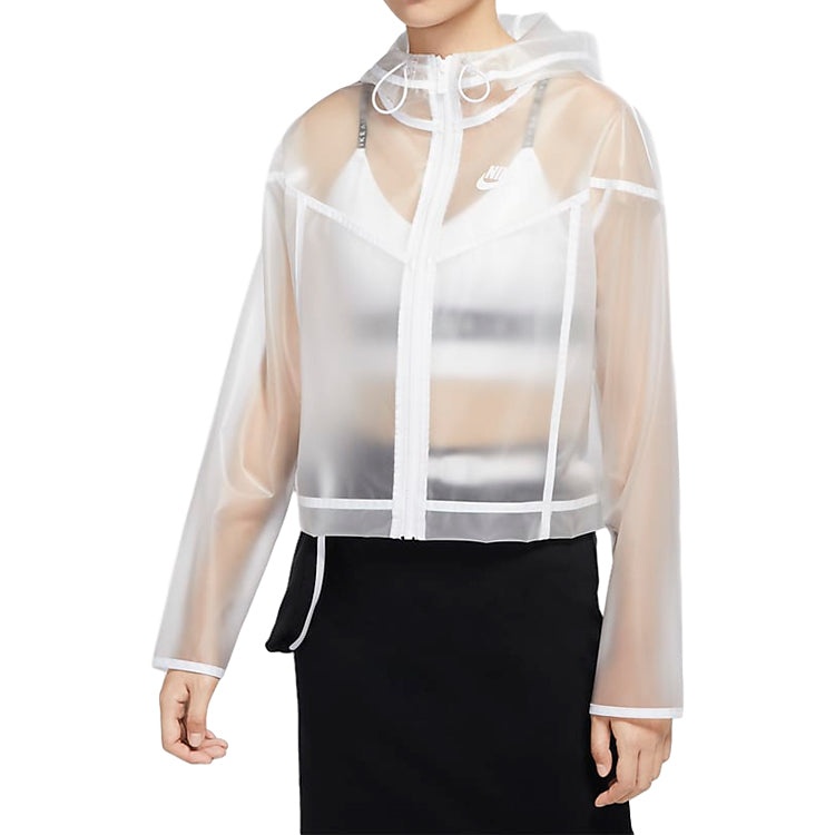 (WMNS) Nike Sportswear Windrunner Jacket 'Transparent White' CU6579-975 - 5