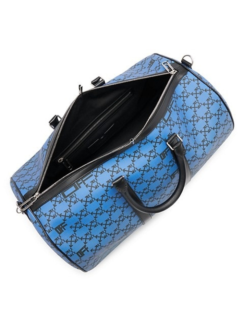 Arrows-motif 가죽 duffle 부대 3