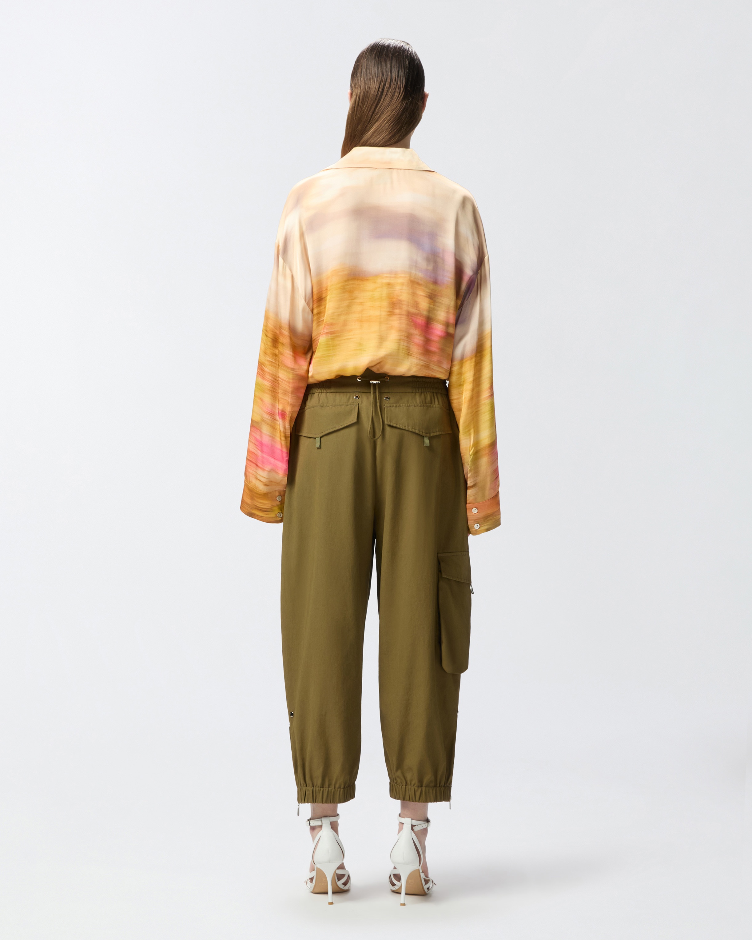 SATIN SHIRT WITH LANDSCAPE PRINT - 4