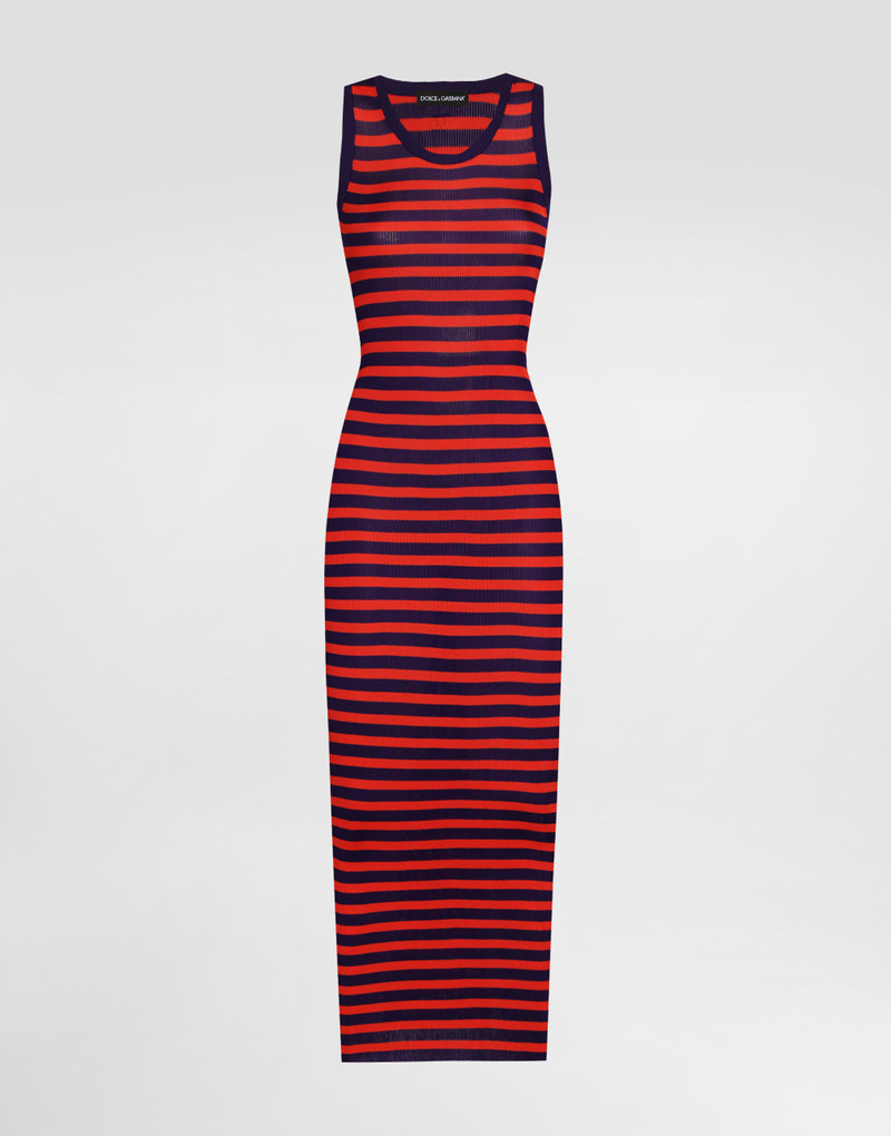 Ribbedbed viscose tank top dress 1