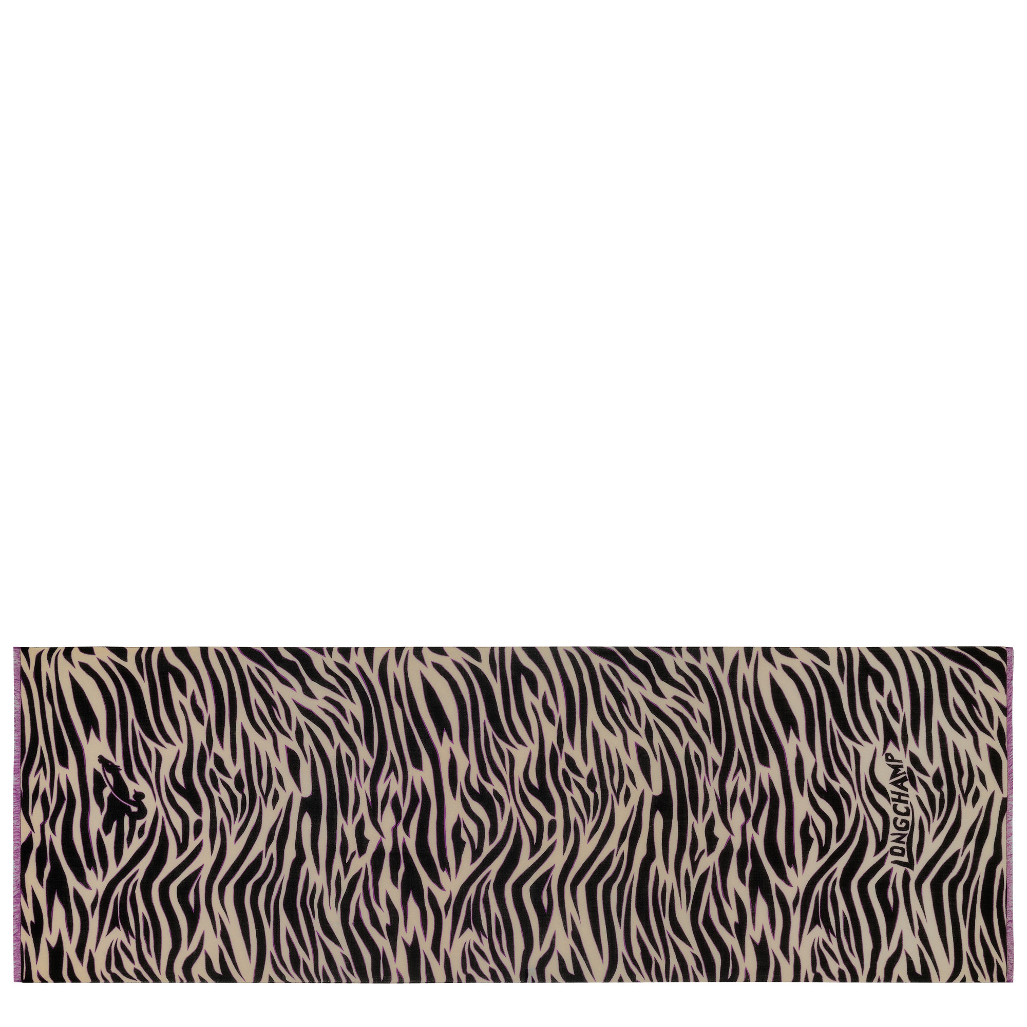 Longchamp Tiger Stole Oat - OTHER - 1