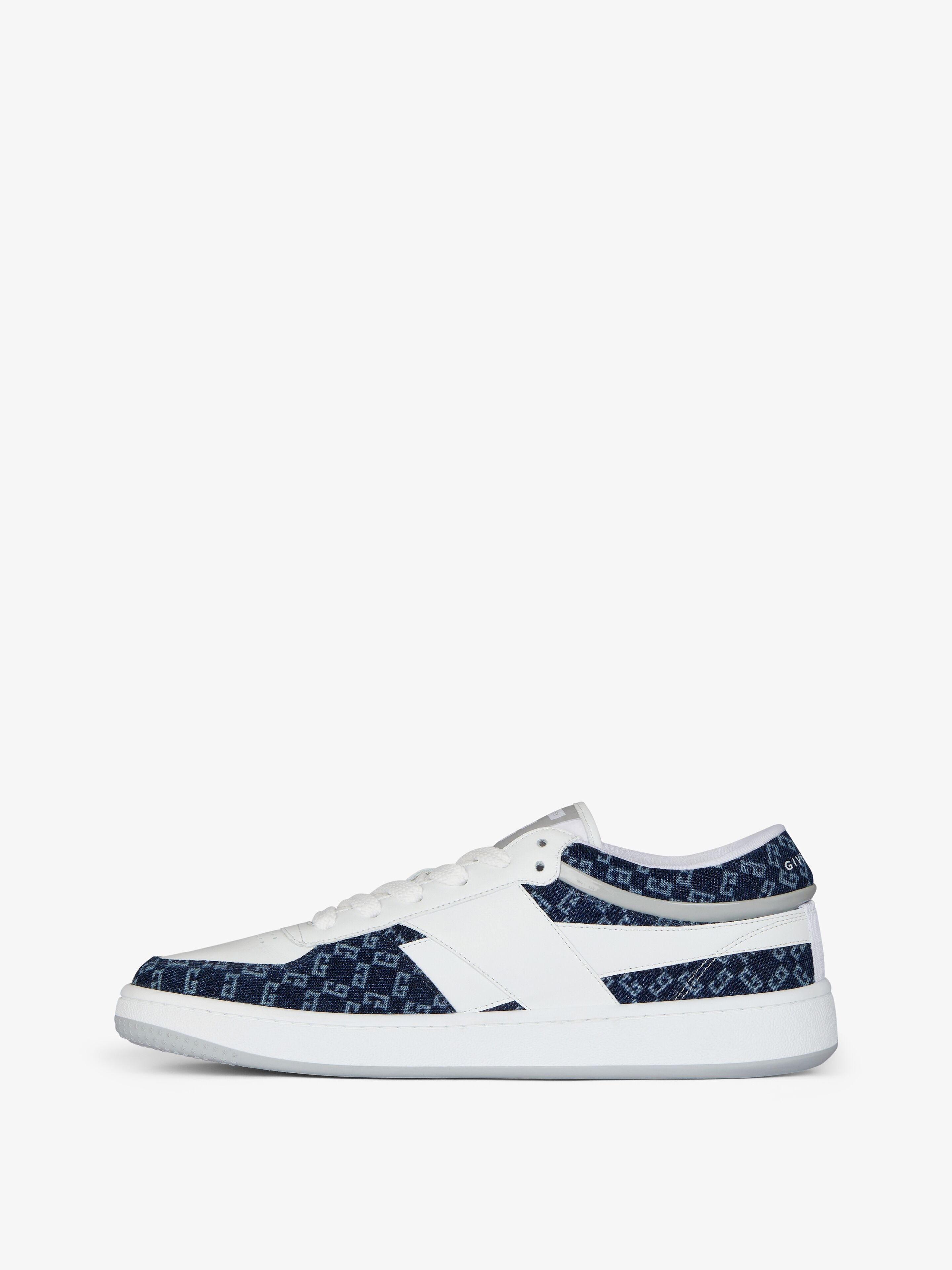 G MOVE SNEAKERS IN MIXED LEATHERS AND DENIM MONOGRAM 72 - 3
