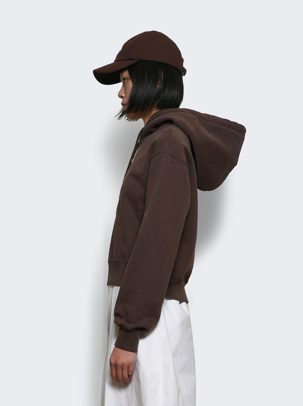The Gros Grain Hoodie Dark Brown - 3