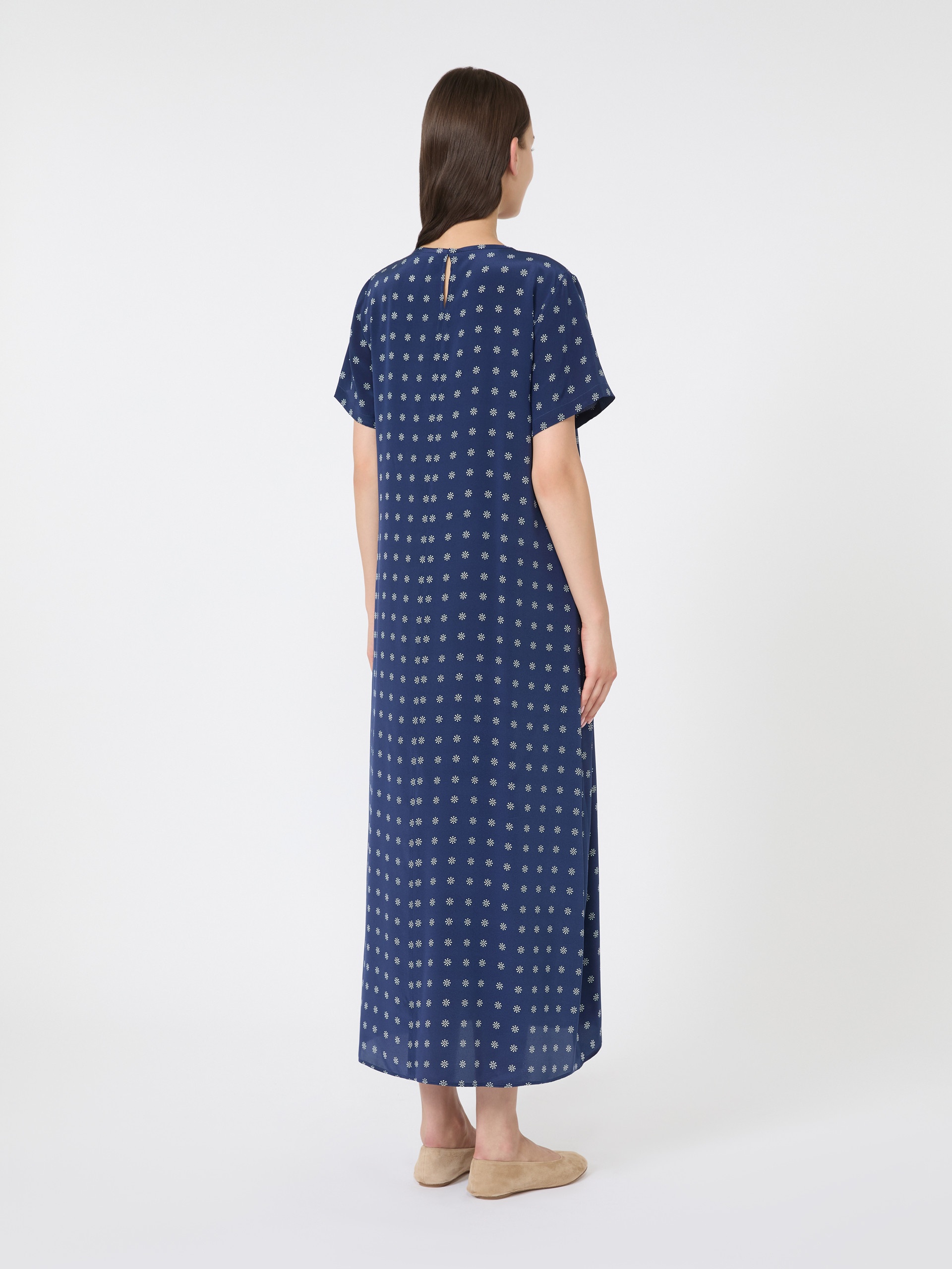REVERE Printed silk T-shirt dress - 4