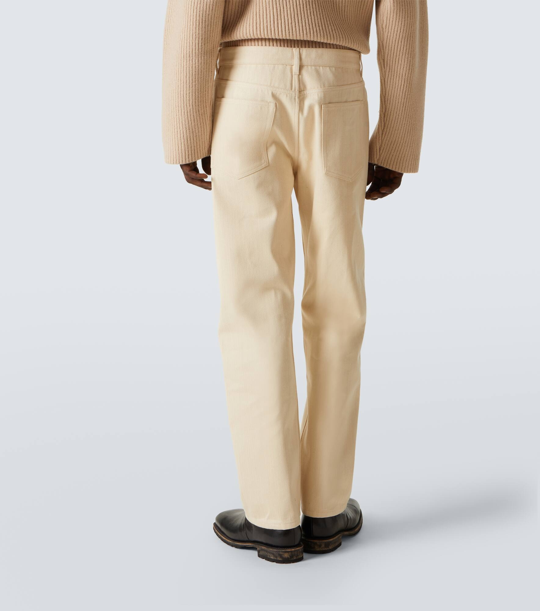 Mid-rise straight jeans - 4
