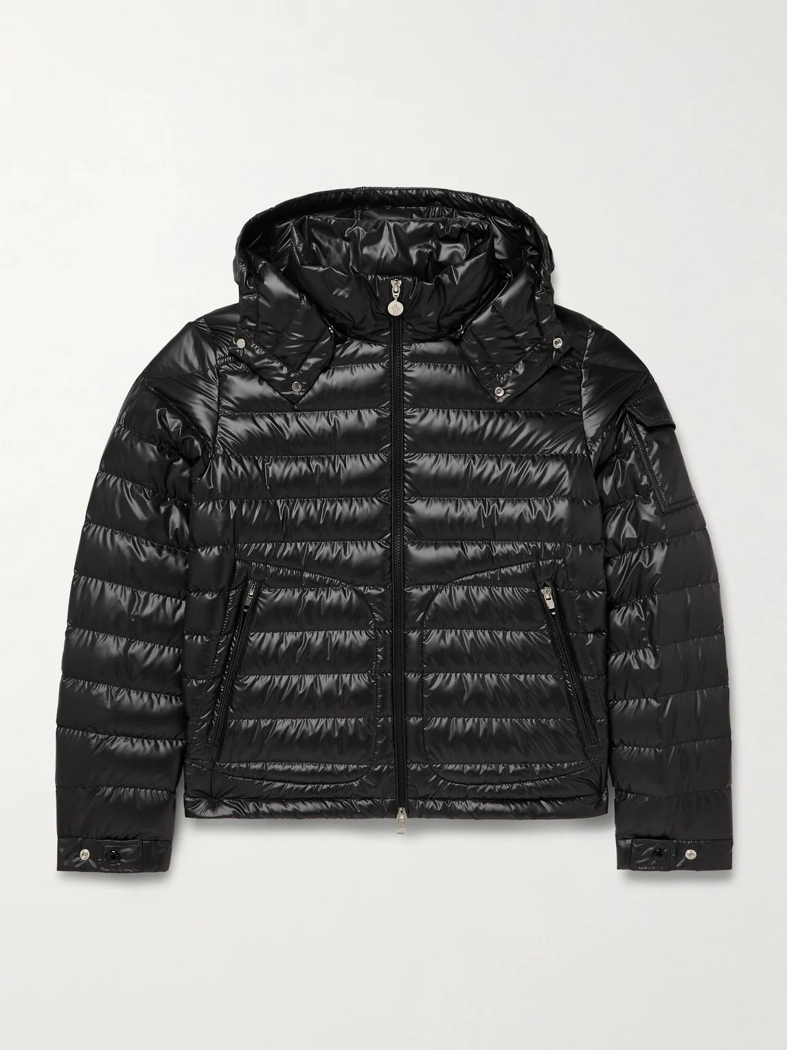Lauros Quilted Shell Hooded Down Jacket - 1