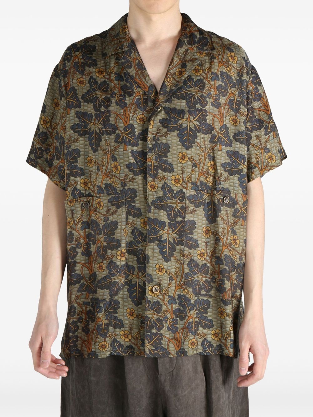 floral-print shirt - 3