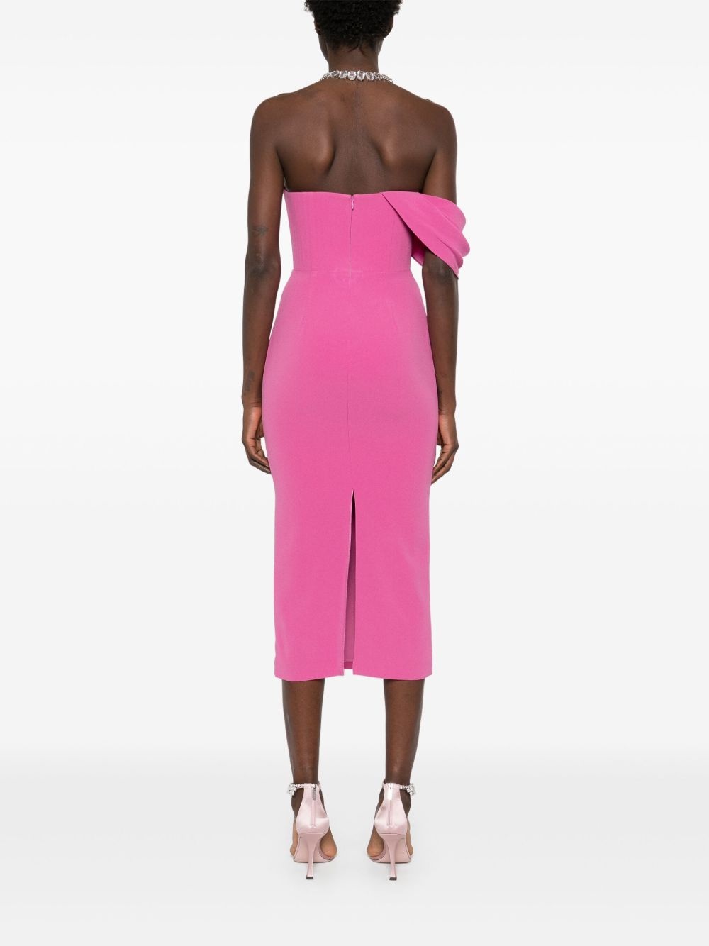 crepe corset midi dress - 4