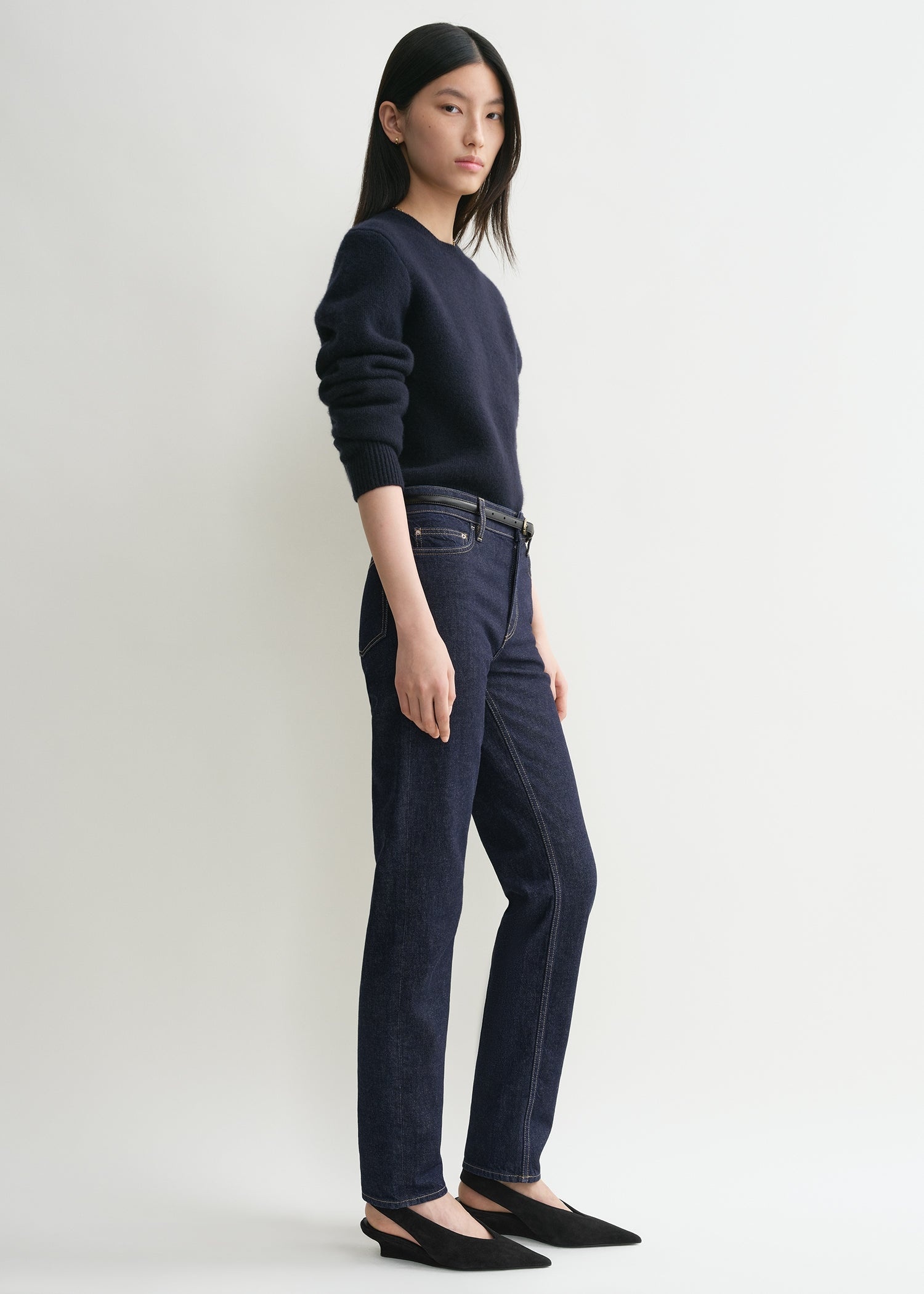 Low taper denim slate - 3