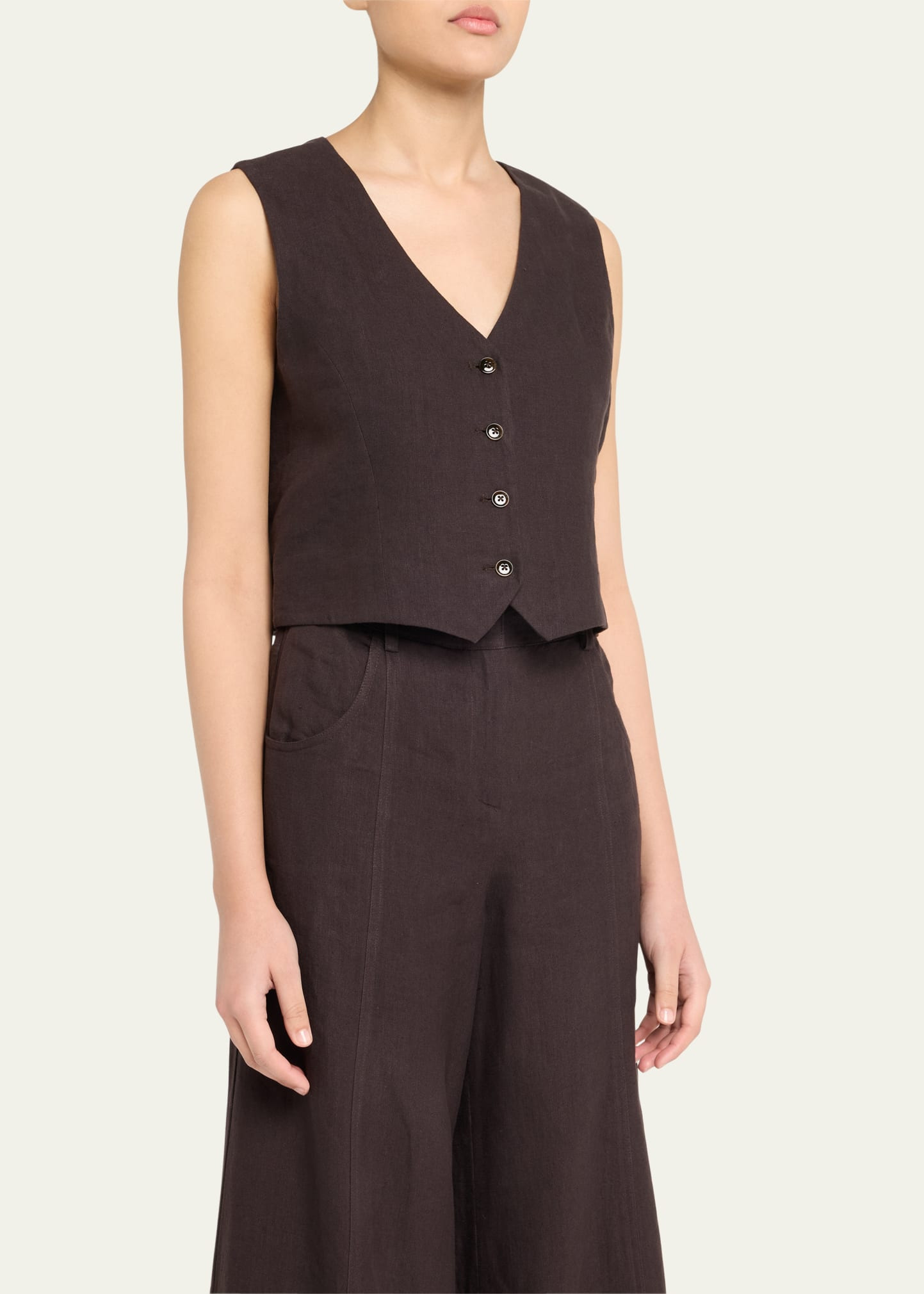 Kikis Linen Vest - 4