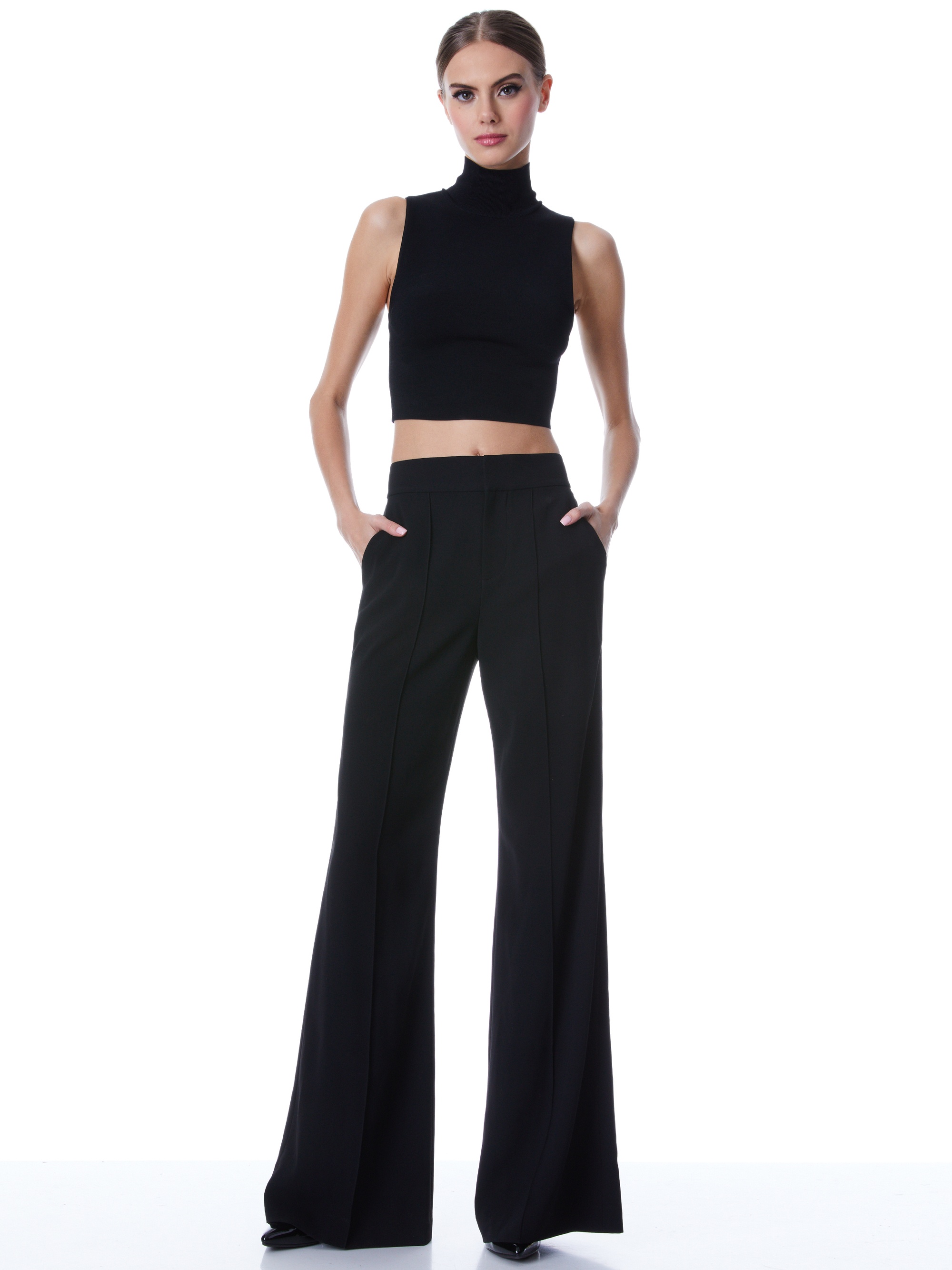 DYLAN HIGH WAISTED WIDE LEG PANT - 4