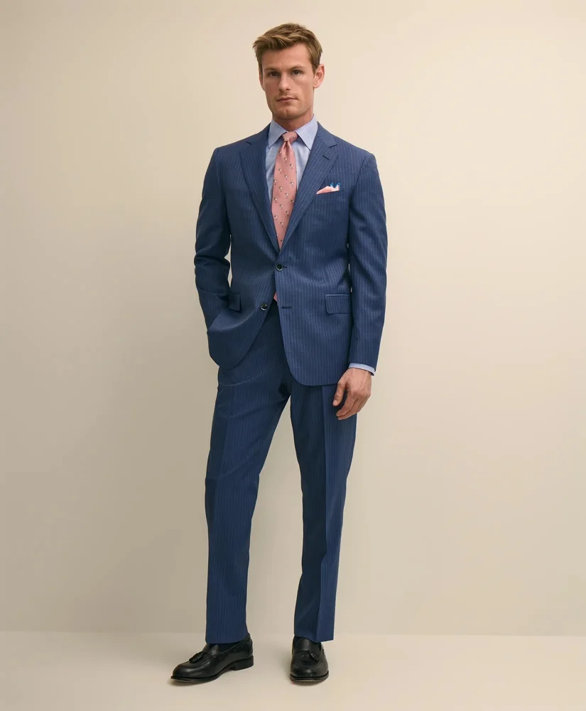 Classic Fit Wool Stripe 1818 Suit - 1