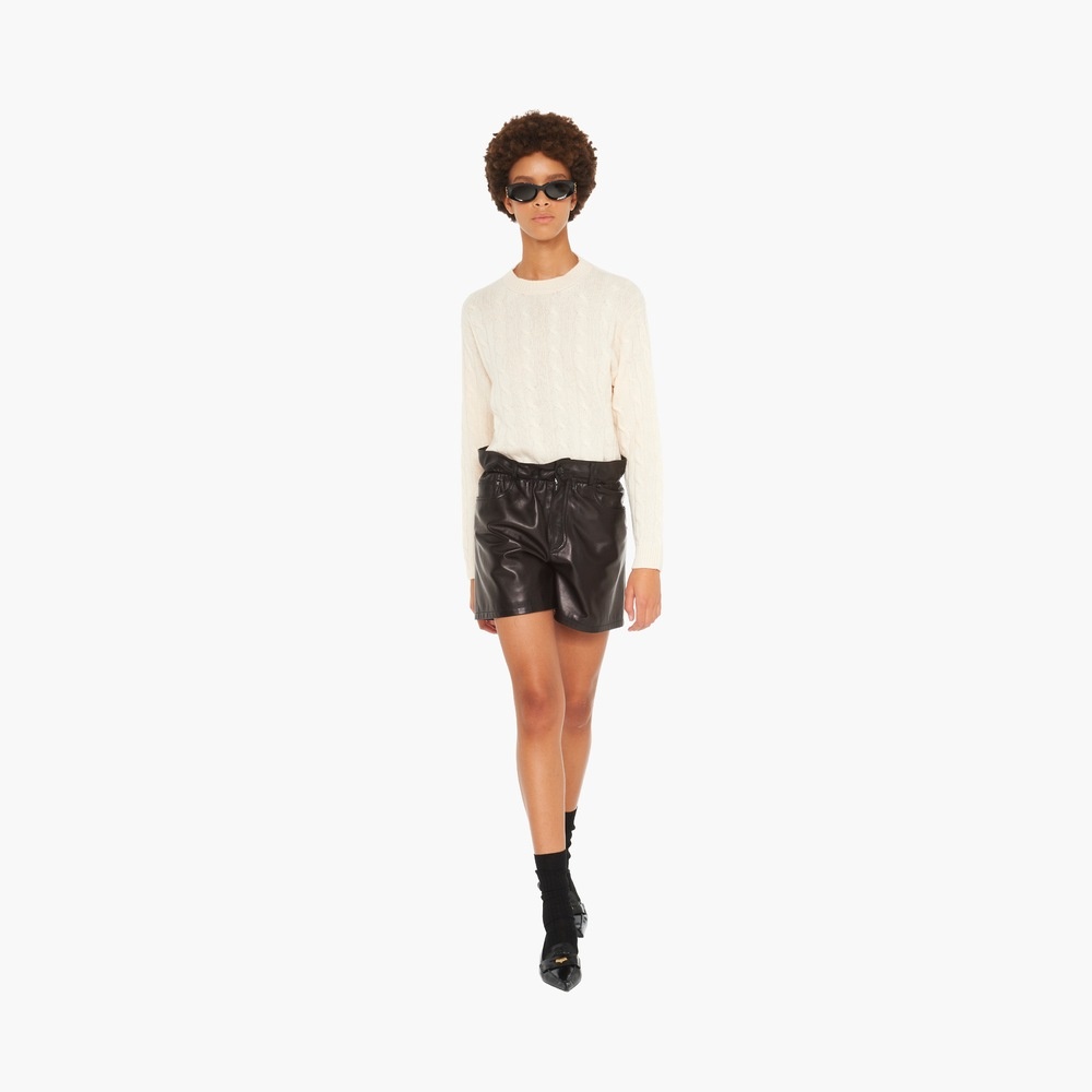Nappa leather shorts - 4