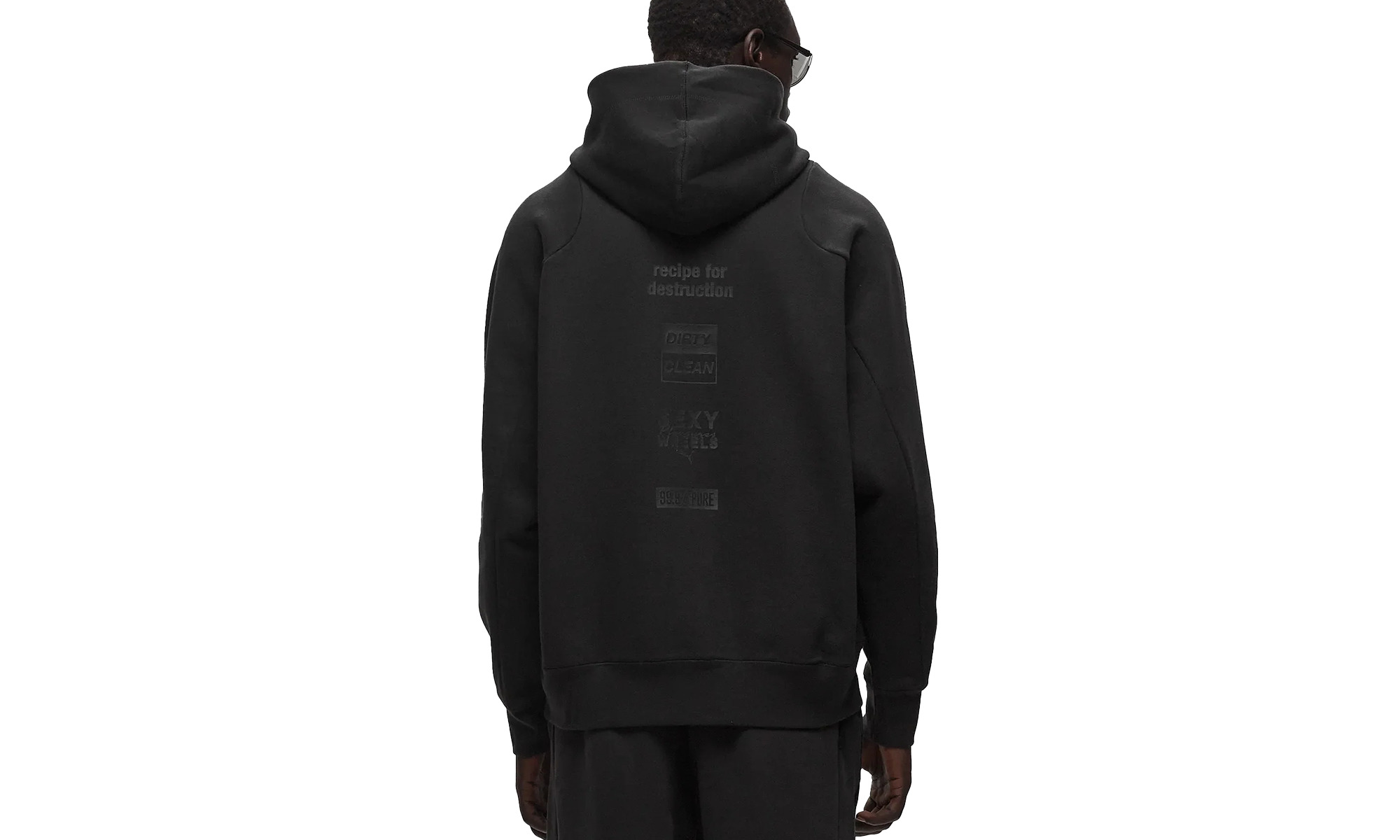 HOODIE "PLEASURES - Black" - 2