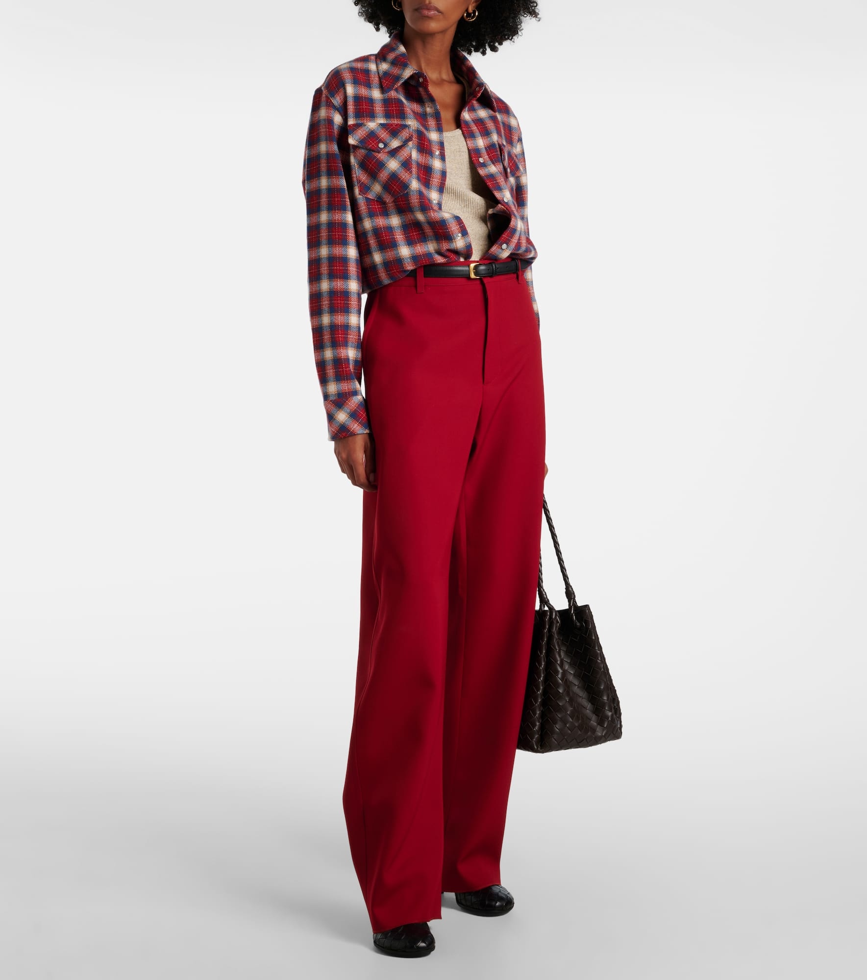 Ski Santa Tartan cashmere shirt - 2