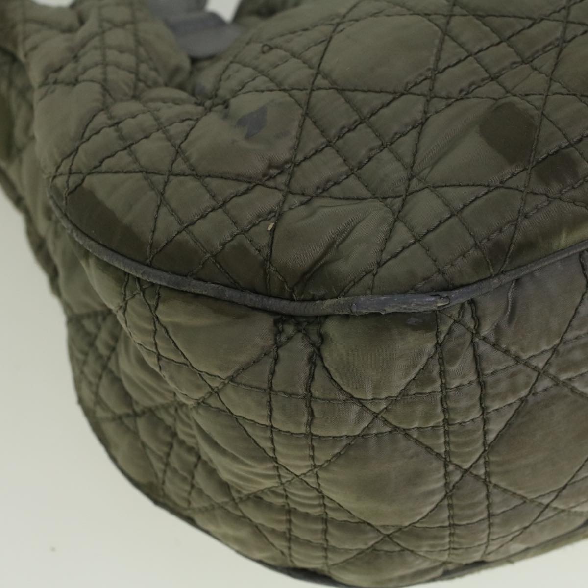 DIOR Canage Hand Bag Nylon Gray - 9