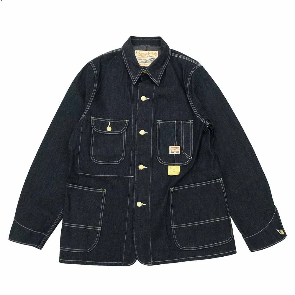 11oz. BLUE DENIM - WORK COAT - SC15655 - 1