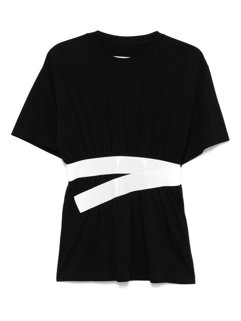 tape-embellished T-shirt 1
